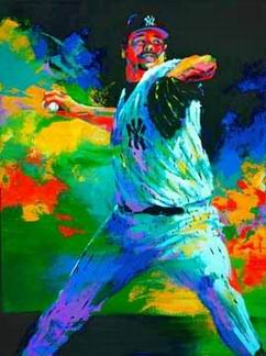 Sports oil painting