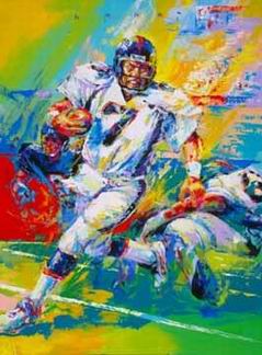 Sports oil painting