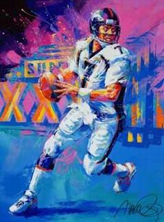 Sports oil painting