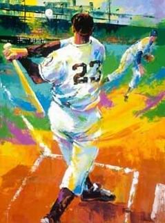 Sports oil painting