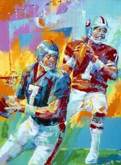 Sports oil painting