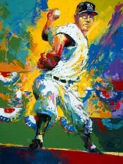 Sports oil painting