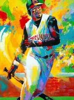 Sports oil painting