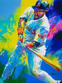 Sports oil painting