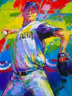 Sports oil painting