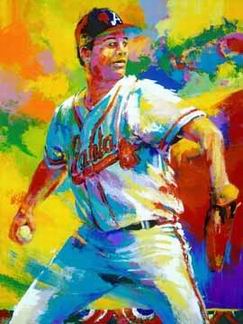 Sports oil painting