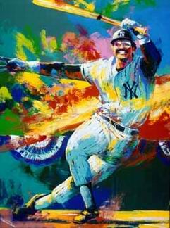 Sports oil painting