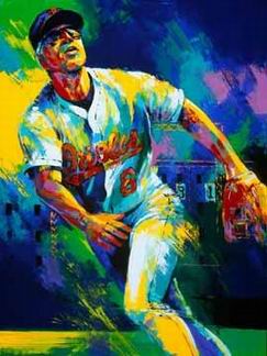 Sports oil painting