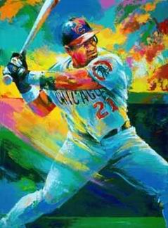 Sports oil painting