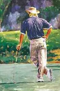 Sports oil painting