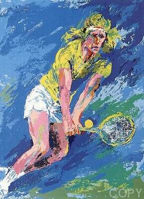 Sports oil painting
