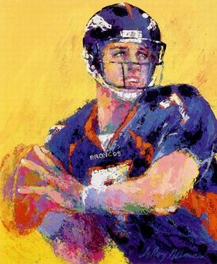 Sports oil painting