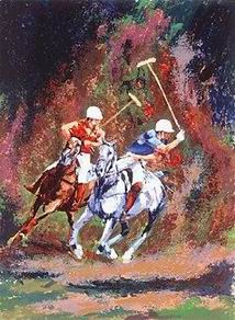 Sports oil painting