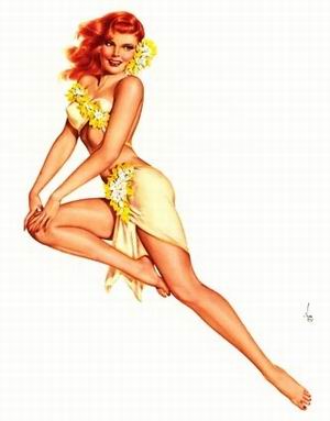 Advertising oil painting