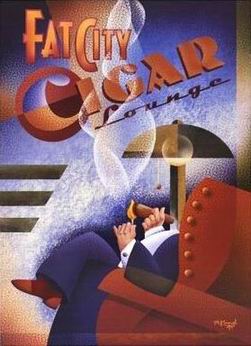 Advertising oil painting