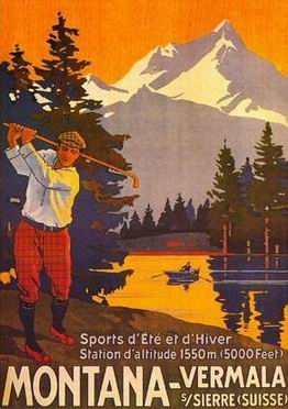 Advertising oil painting