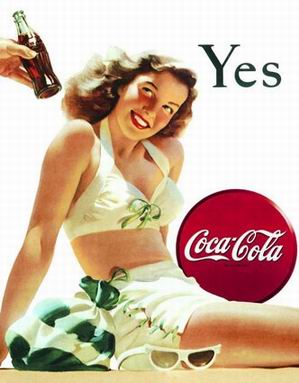 Advertising oil painting