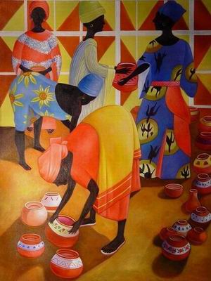 African Art oil painting