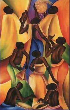 African Art oil painting