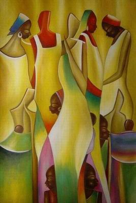 African Art oil painting