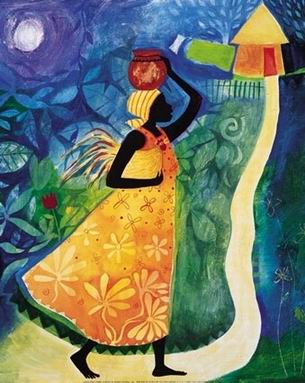 African Art oil painting