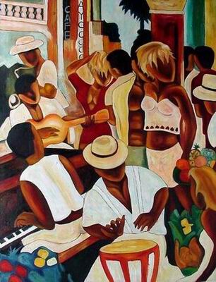 African Art oil painting