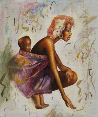African Art oil painting