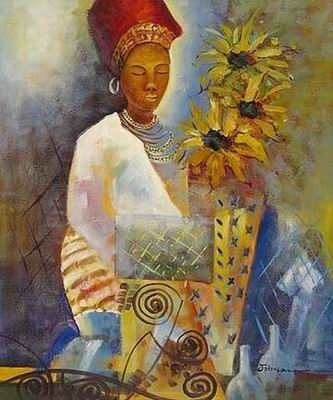 African Art oil painting