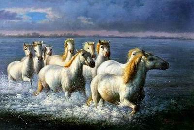 Animal oil painting