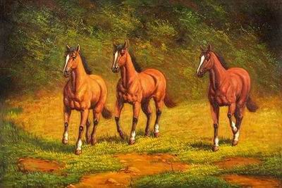Animal oil painting