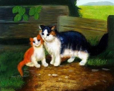 Animal oil painting