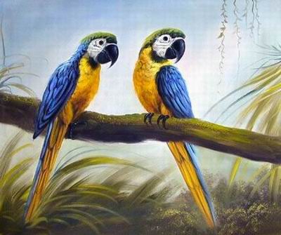 Animal oil painting