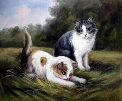 Animal oil painting