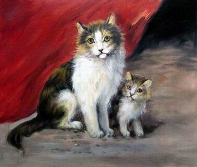 Animal oil painting
