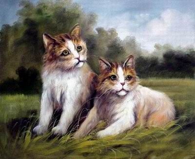 Animal oil painting