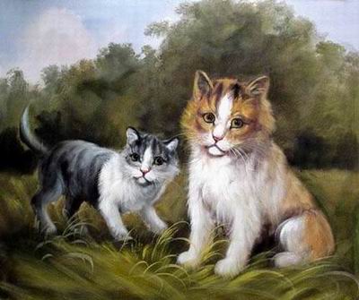 Animal oil painting