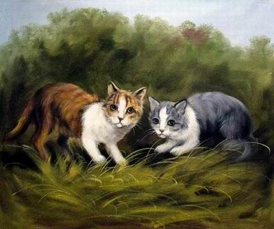 Animal oil painting