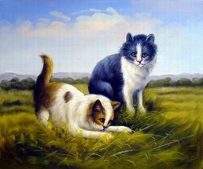 Animal oil painting