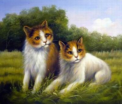 Animal oil painting