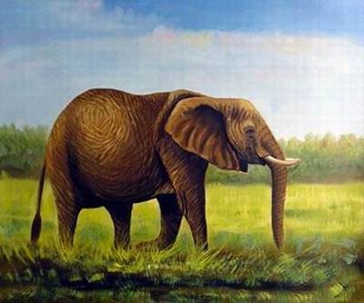 Animal oil painting