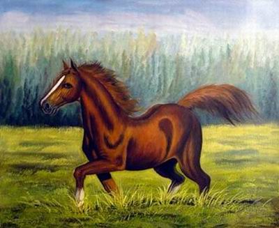 Animal oil painting
