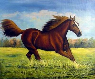 Animal oil painting