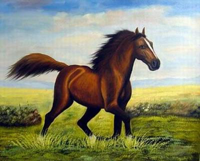 Animal oil painting