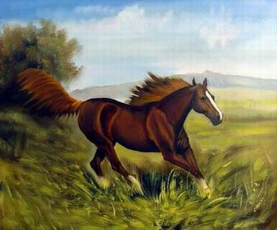 Animal oil painting
