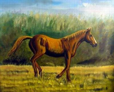 Animal oil painting