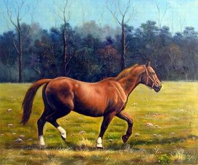 Animal oil painting