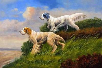 Animal oil painting