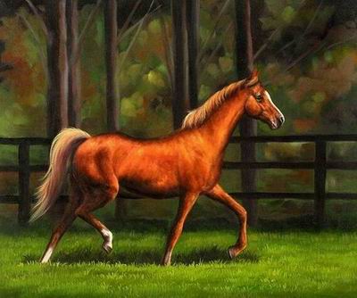 Animal oil painting