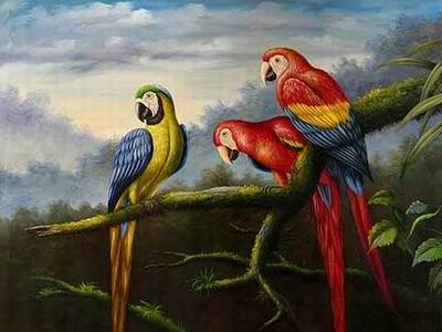 Animal oil painting