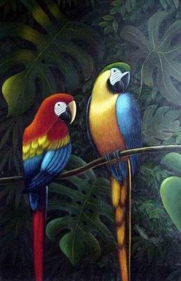 Animal oil painting